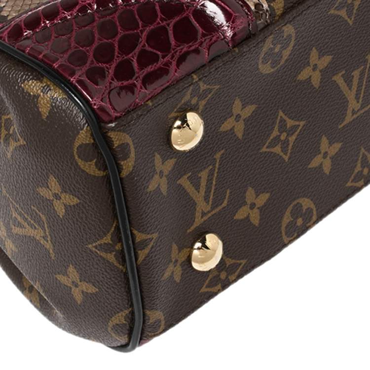 Pre Owned Louis Vuitton Monogram Croc and Python Monogramissime Bag