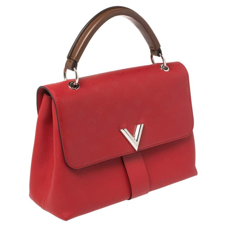 Pre Owned Louis Vuitton Tri Color Monogram Leather Very One Handle Bag