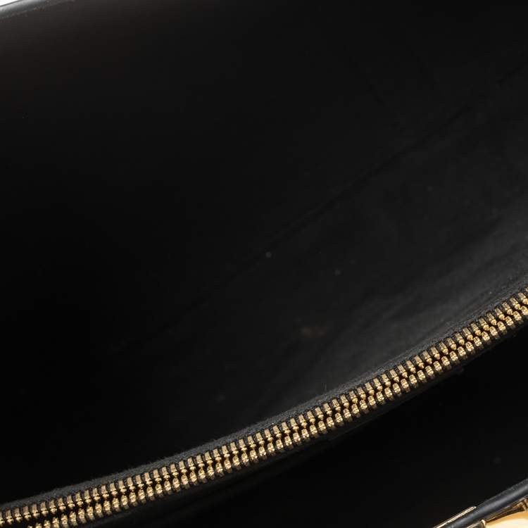 Pre Owned Louis Vuitton Black Cuir Plume Monogram Leather Very GM Bag