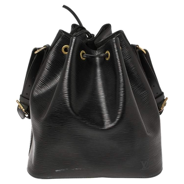 Pre Owned Louis Vuitton Black Epi Leather Petit Noe Bag