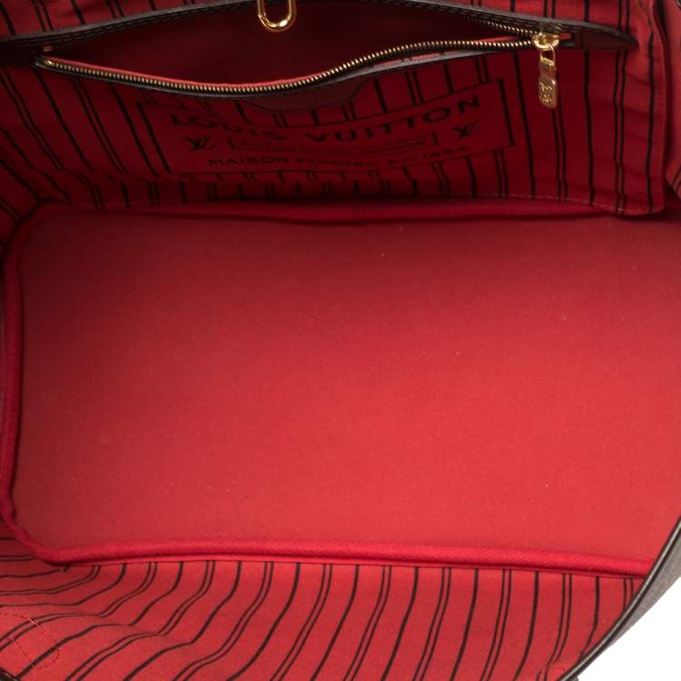 Pre Owned Louis Vuitton Damier Ebene Canvas Neverfull NM MM Bag