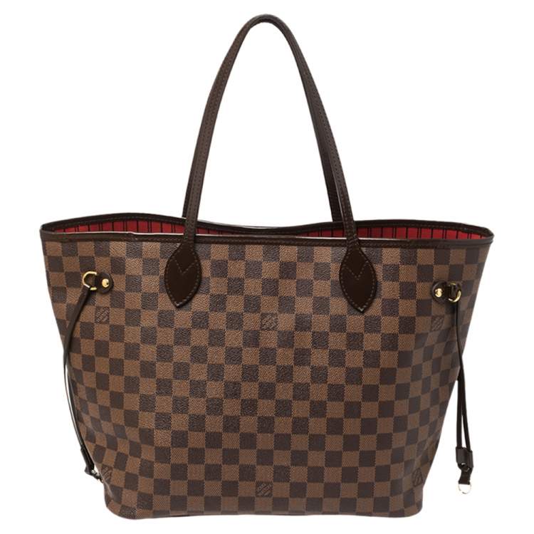 Pre Owned Louis Vuitton Damier Ebene Canvas Neverfull NM MM Bag