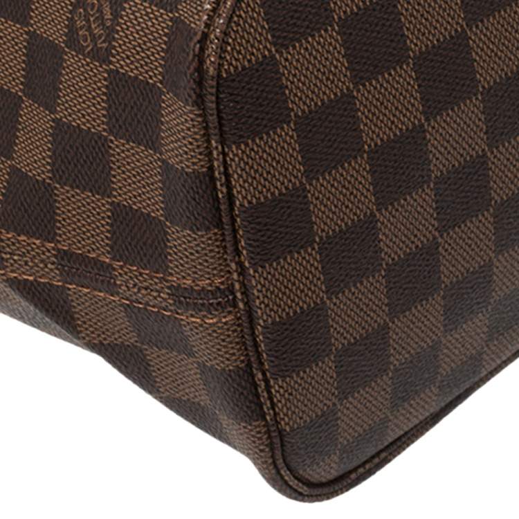 Pre Owned Louis Vuitton Damier Ebene Canvas Neverfull NM MM Bag