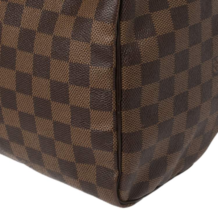 Pre Owned Louis Vuitton Damier Ebene Canvas Speedy 35 Bag