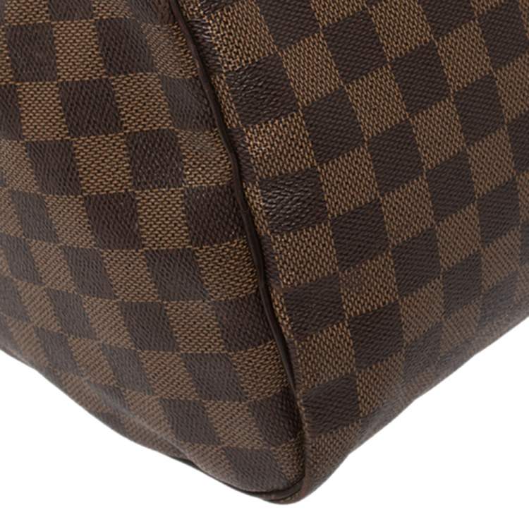 Pre Owned Louis Vuitton Damier Ebene Canvas Speedy 35 Bag