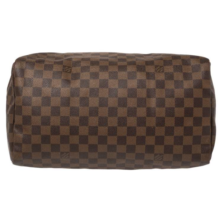 Pre Owned Louis Vuitton Damier Ebene Canvas Speedy 35 Bag