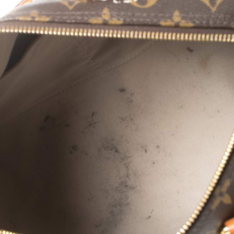 Pre Owned Louis Vuitton Monogram Canvas Limited Edition Dentelle Speedy 30 Bag