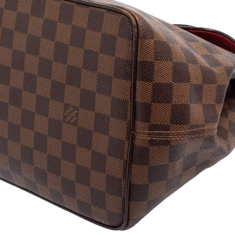 Pre Owned Louis Vuitton Damier Ebene Canvas Bergamo MM Bag