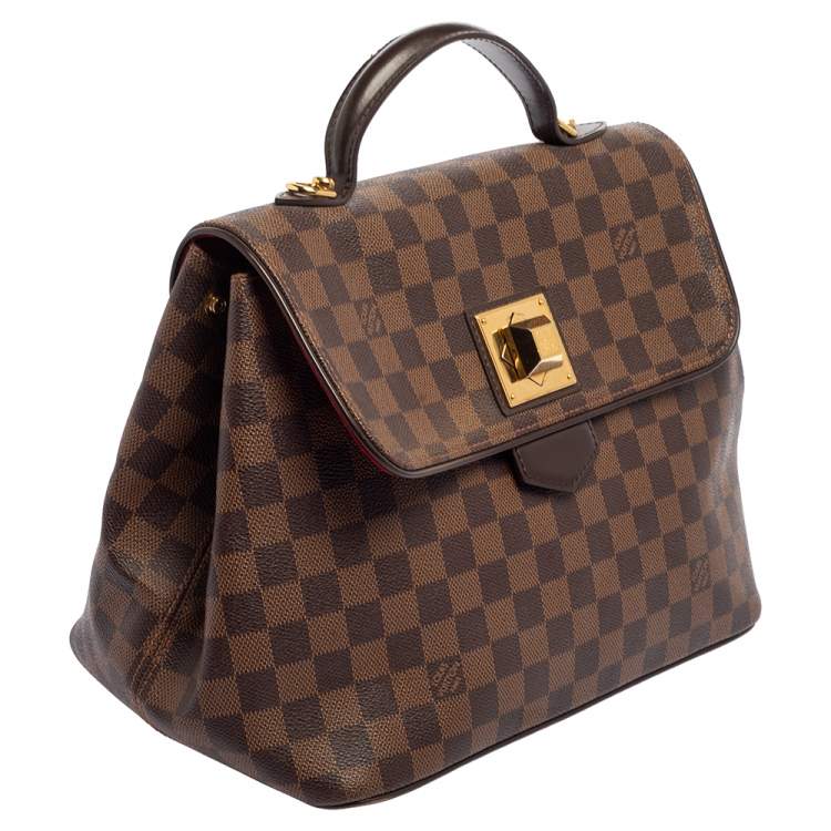 Pre Owned Louis Vuitton Damier Ebene Canvas Bergamo MM Bag