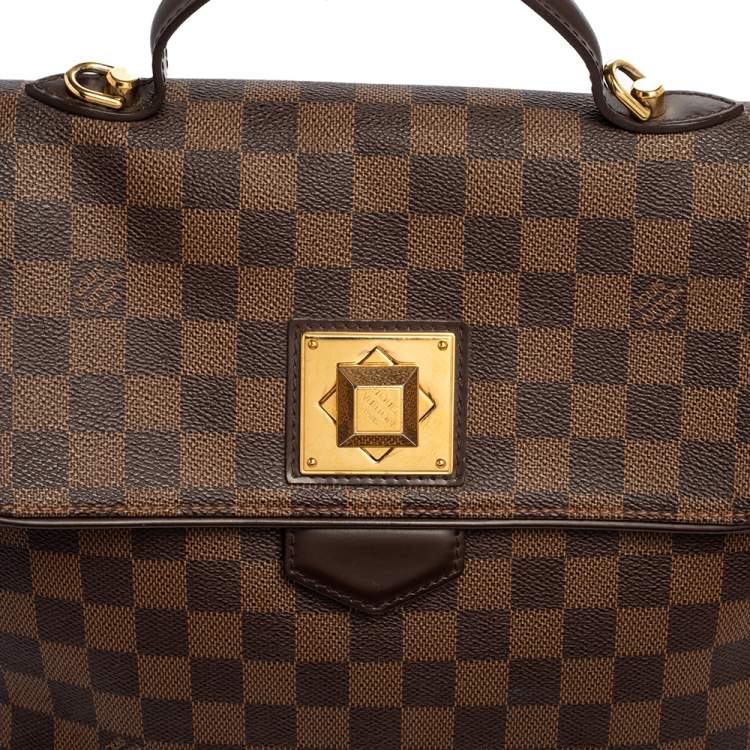 Pre Owned Louis Vuitton Damier Ebene Canvas Bergamo MM Bag