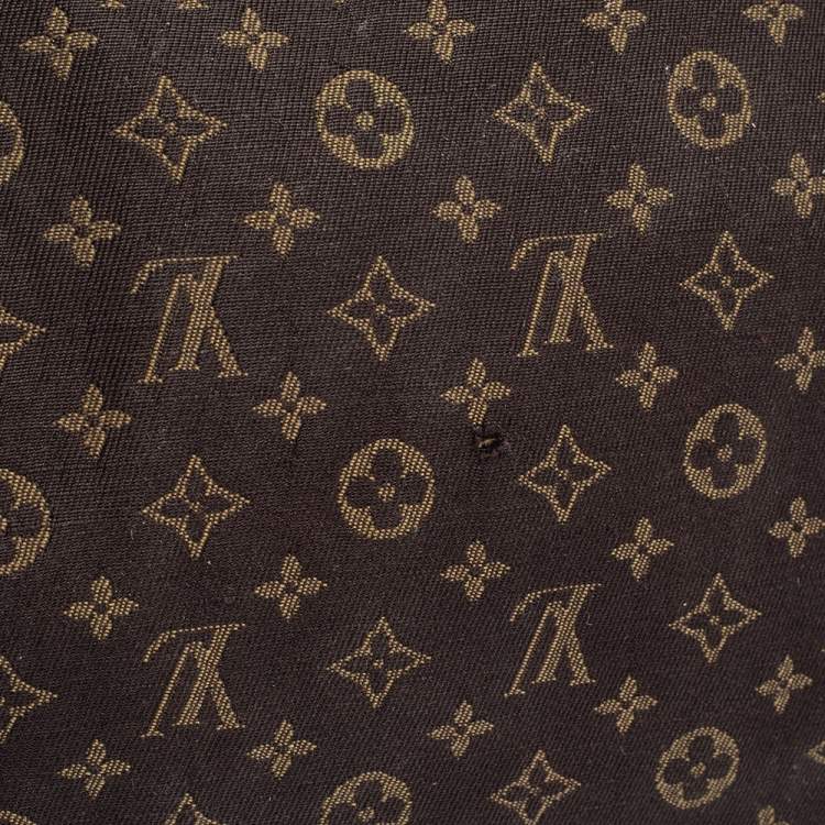 Pre Owned Louis Vuitton Fusain Monogram Mini Lin Canvas Speedy 30 Bag