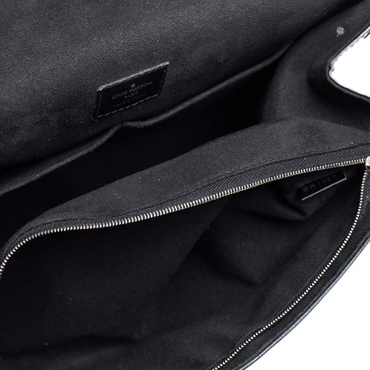 Pre Owned Louis Vuitton Black Epi Leather Cluny MM Bag