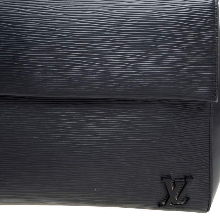 Pre Owned Louis Vuitton Black Epi Leather Cluny MM Bag