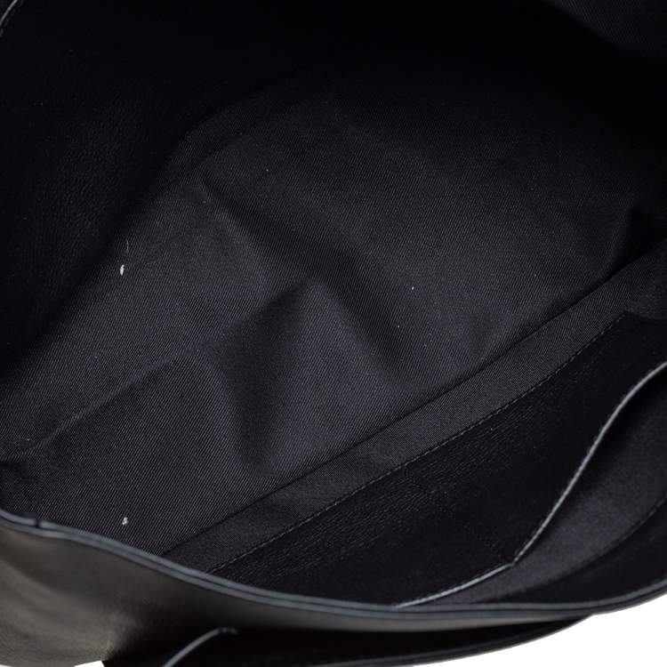 Pre Owned Louis Vuitton Vanille/Noir Leather Lockme MM Bag