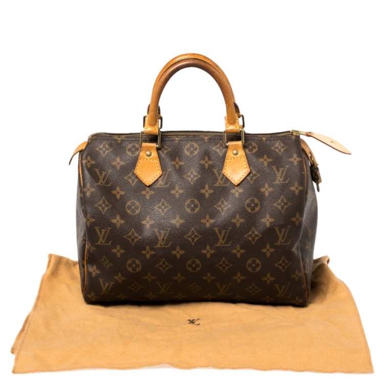Pre Owned Louis Vuitton Monogram Canvas Speedy 30 Bag