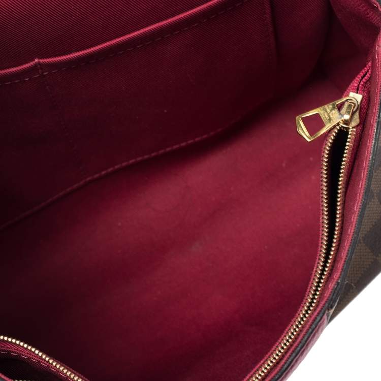 Pre Owned Louis Vuitton Bordeaux Damier Ebene Bond Street Bag            