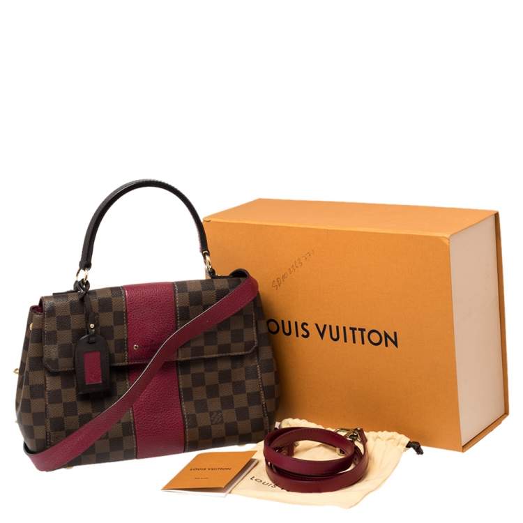 Pre Owned Louis Vuitton Bordeaux Damier Ebene Bond Street Bag            