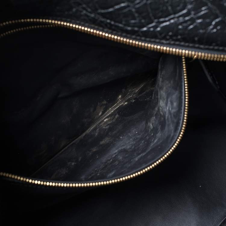 Pre Owned Louis Vuitton Black Cuir Indra Duffel Bag