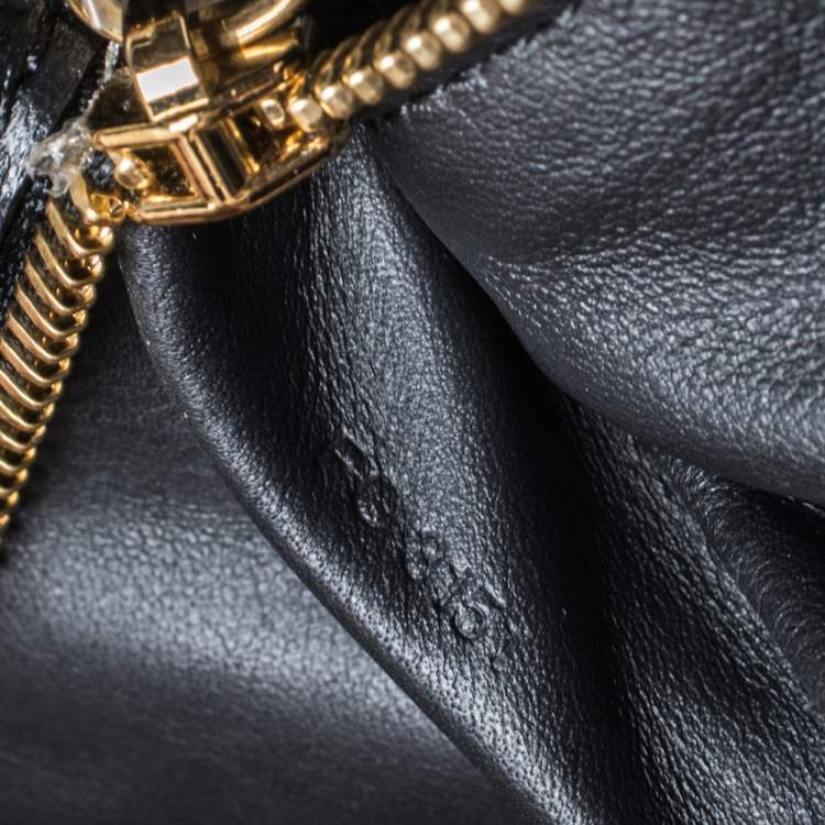 Pre Owned Louis Vuitton Black Cuir Indra Duffel Bag