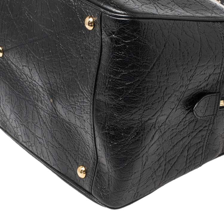 Pre Owned Louis Vuitton Black Cuir Indra Duffel Bag