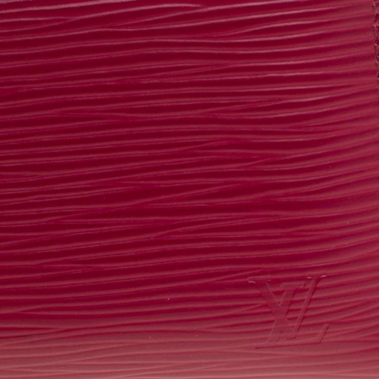 Pre Owned Louis Vuitton Fuchsia Epi Leather Zippy Coin Purse