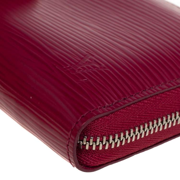 Pre Owned Louis Vuitton Fuchsia Epi Leather Zippy Coin Purse