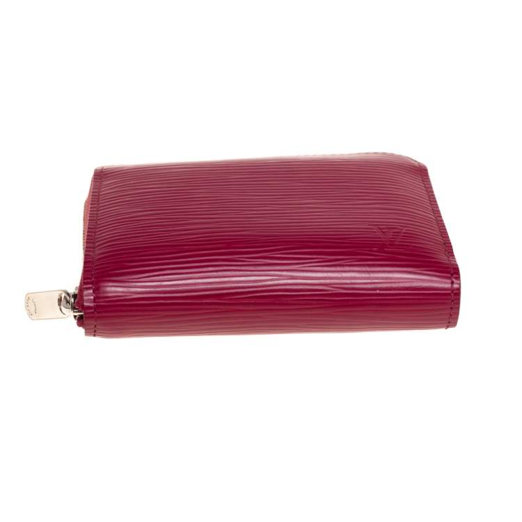 Pre Owned Louis Vuitton Fuchsia Epi Leather Zippy Coin Purse
