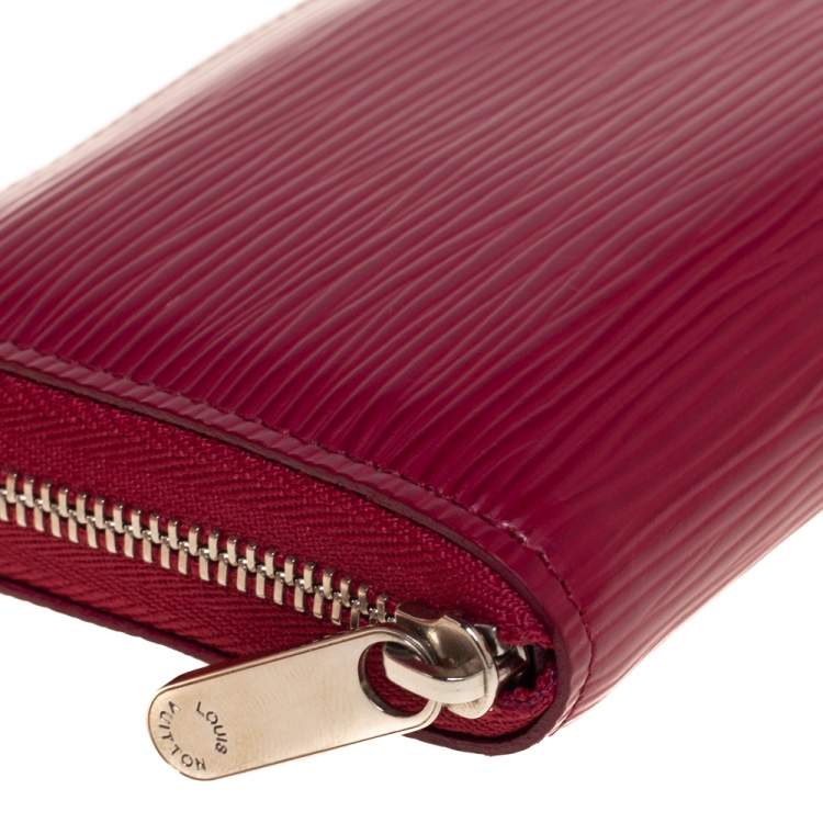 Pre Owned Louis Vuitton Fuchsia Epi Leather Zippy Coin Purse