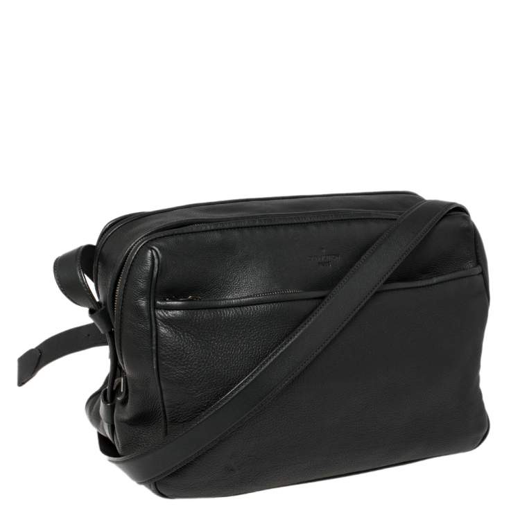 Pre Owned Louis Vuitton Anthracite Leather Reporter Messenger GM