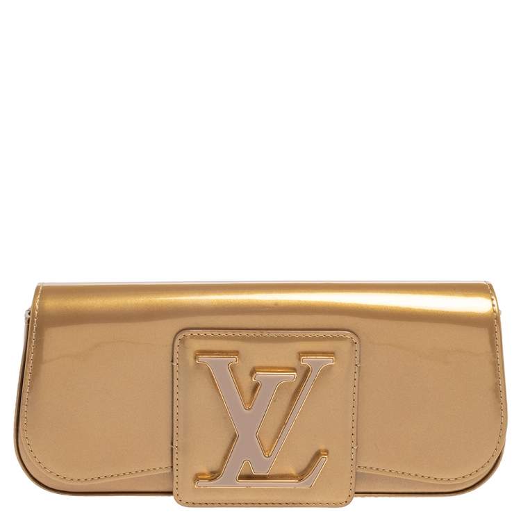 Louis Vuitton Amarante Monogram Vernis Pochette SoBe Clutch Bag