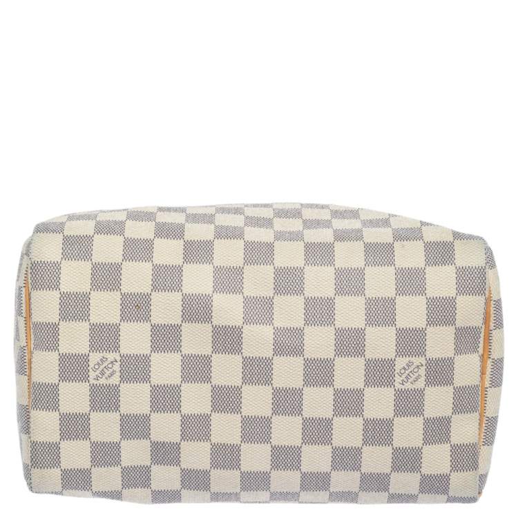 Pre Owned Louis Vuitton Damier Azur Canvas Speedy 25 Bag