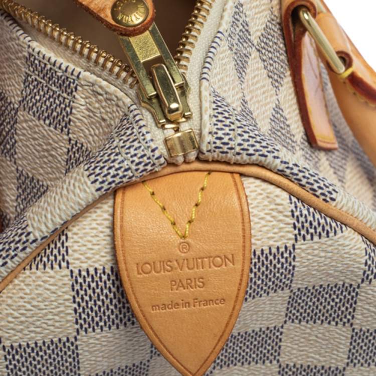 Pre Owned Louis Vuitton Damier Azur Canvas Speedy 25 Bag