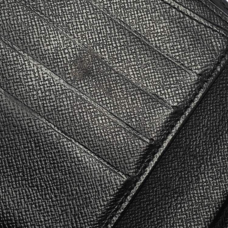 Pre Owned Louis Vuitton Black Epi Leather Compact Wallet