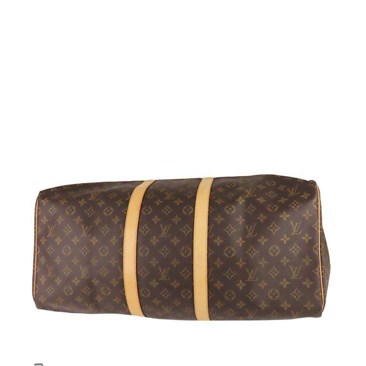 Pre Owned Louis Vuitton Monogram Canvas Keepall 55 Bag