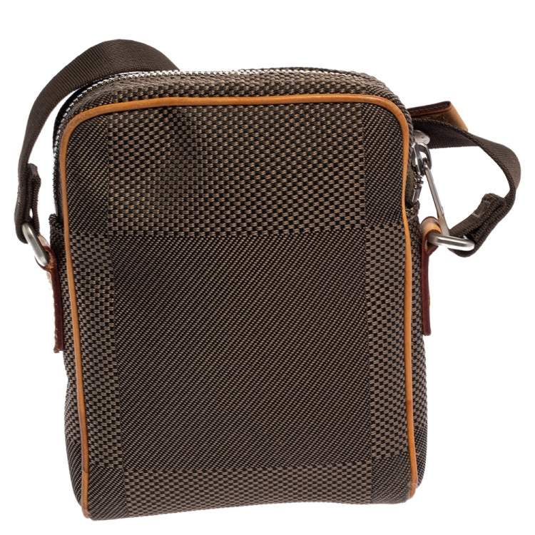 Pre Owned Louis Vuitton Terre Damier Geant Canvas Mini Citadin Messenger Bag