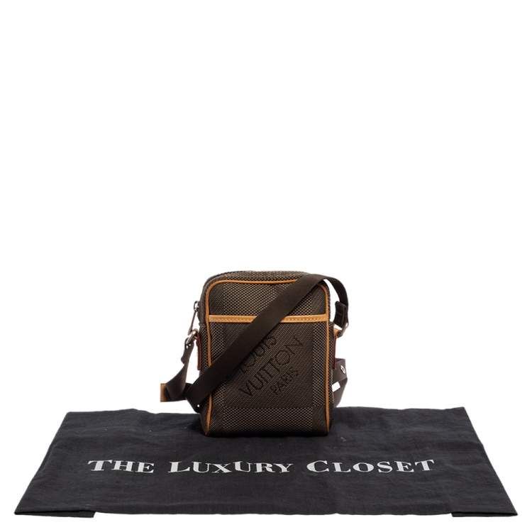 Pre Owned Louis Vuitton Terre Damier Geant Canvas Mini Citadin Messenger Bag