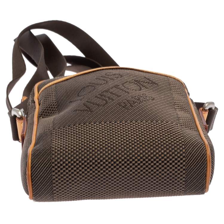Pre Owned Louis Vuitton Terre Damier Geant Canvas Mini Citadin Messenger Bag