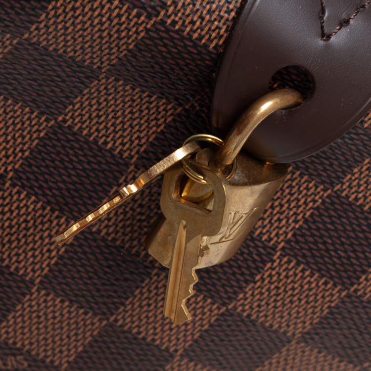 Pre Owned Louis Vuitton Damier Ebene Canvas Speedy 30 Bag