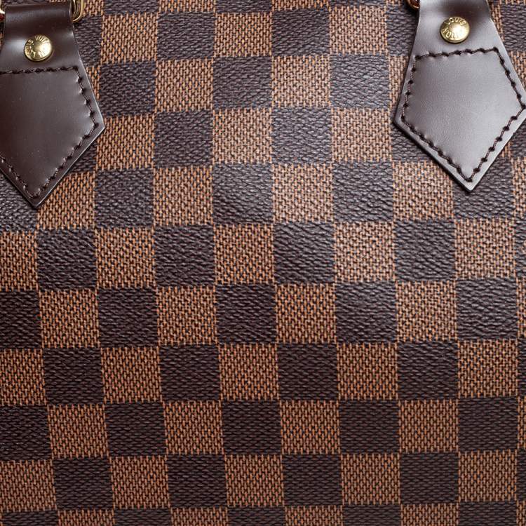 Pre Owned Louis Vuitton Damier Ebene Canvas Speedy 30 Bag