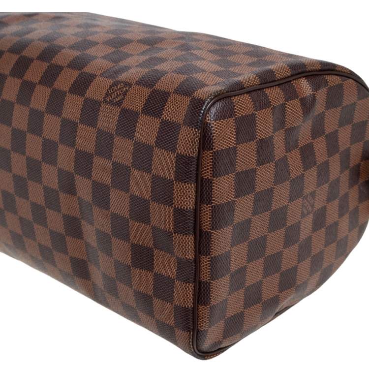 Pre Owned Louis Vuitton Damier Ebene Canvas Speedy 30 Bag