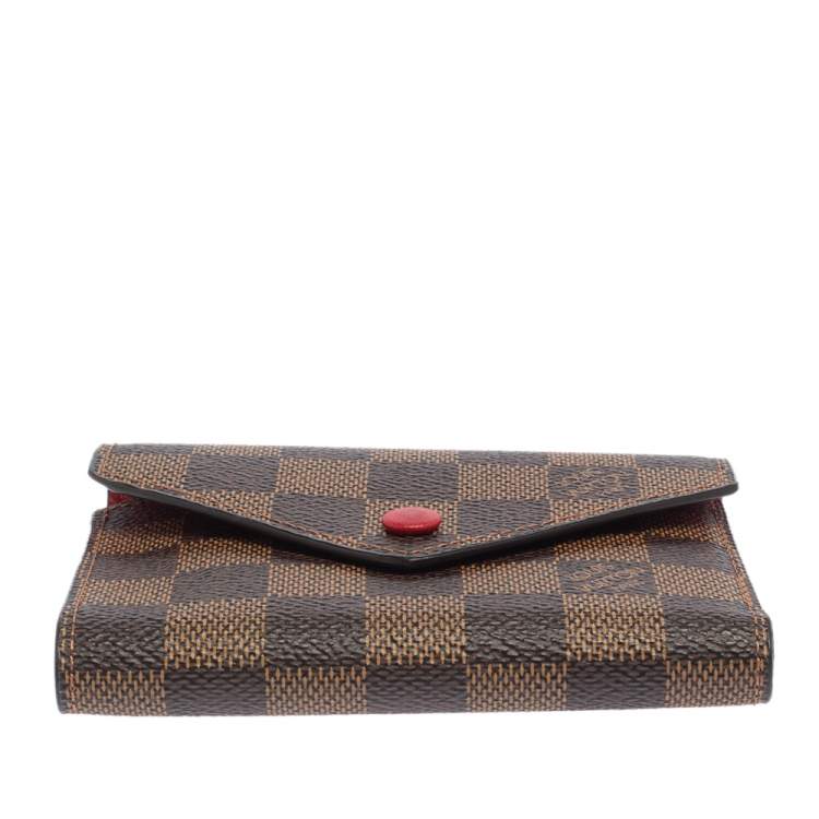مملوكة مسبقًا Louis Vuitton Damier Ebene Canvas Victorine Wallet 