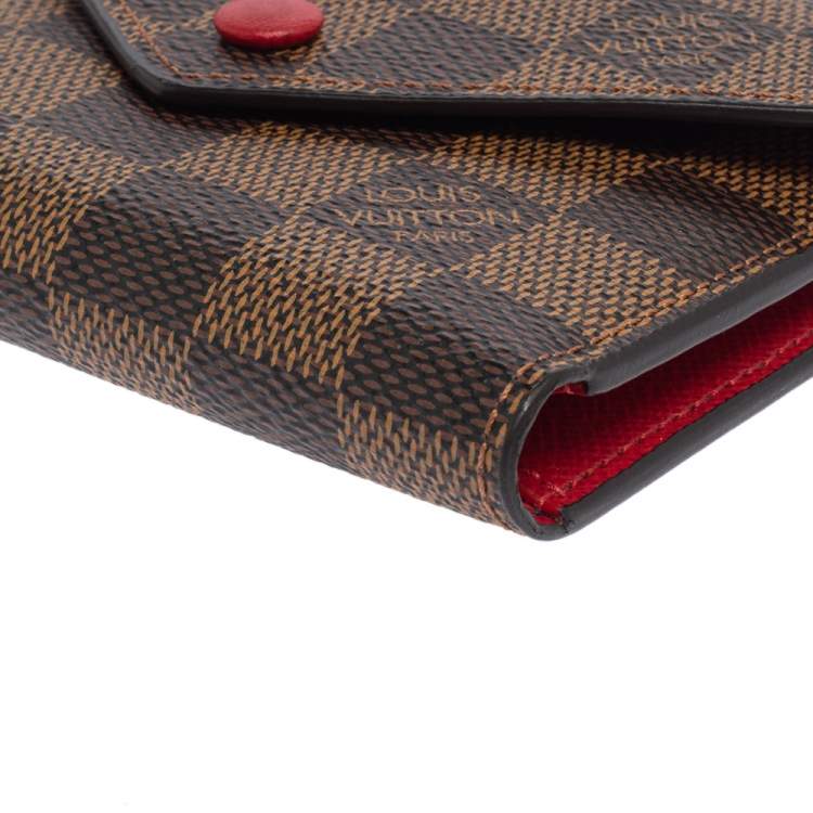 مملوكة مسبقًا Louis Vuitton Damier Ebene Canvas Victorine Wallet 