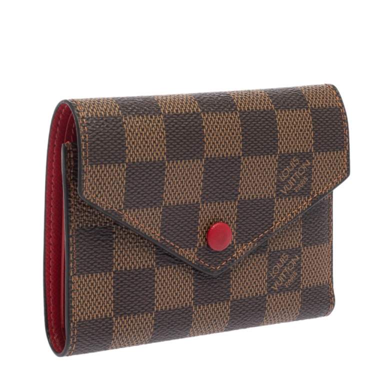 مملوكة مسبقًا Louis Vuitton Damier Ebene Canvas Victorine Wallet 