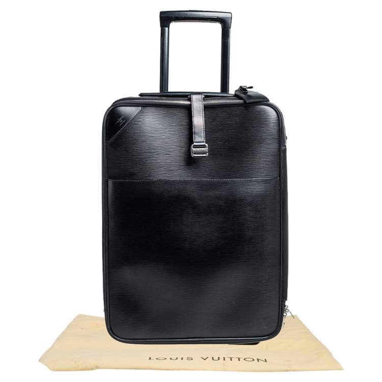 Pre Owned Louis Vuitton Black Epi Leather Pegase 50 Luggage