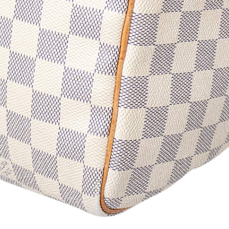 Pre Owned Louis Vuitton Damier Azur Canvas Speedy 30 Bag