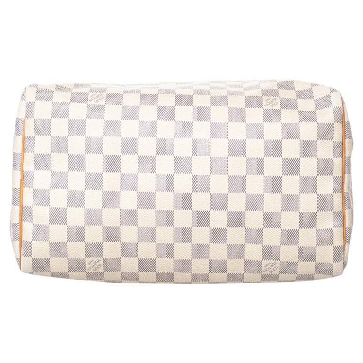 Pre Owned Louis Vuitton Damier Azur Canvas Speedy 30 Bag