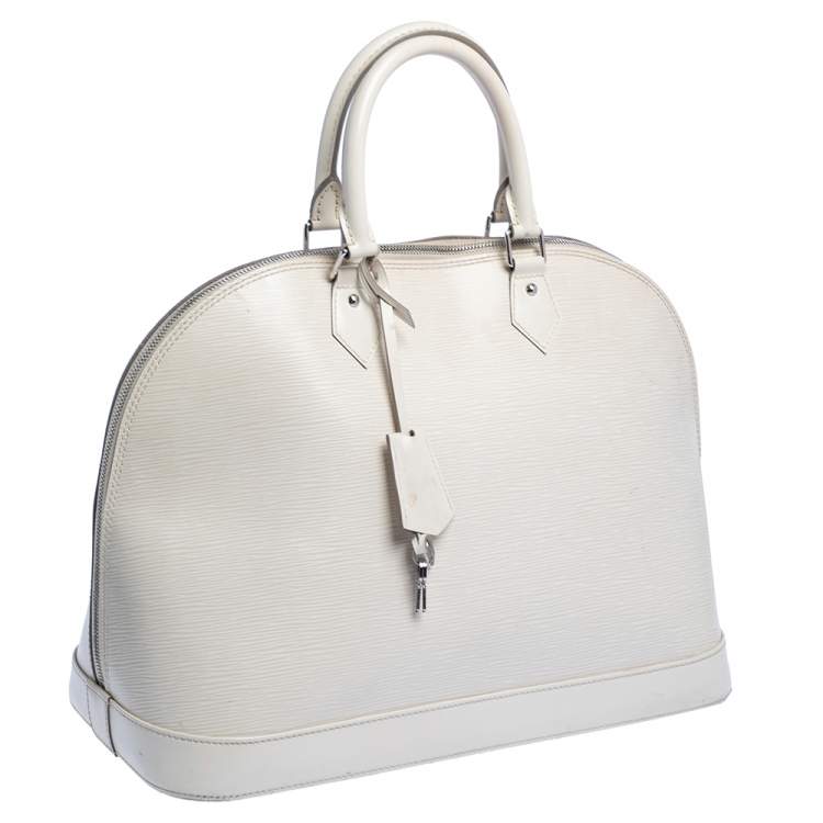 Pre Owned Louis Vuitton Ivorie Epi Leather Alma GM Bag