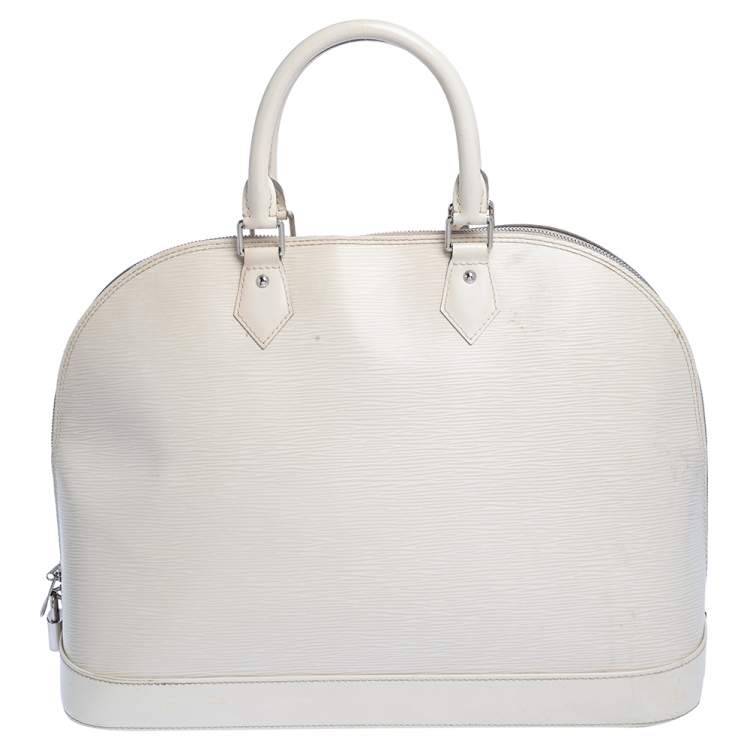 Pre Owned Louis Vuitton Ivorie Epi Leather Alma GM Bag