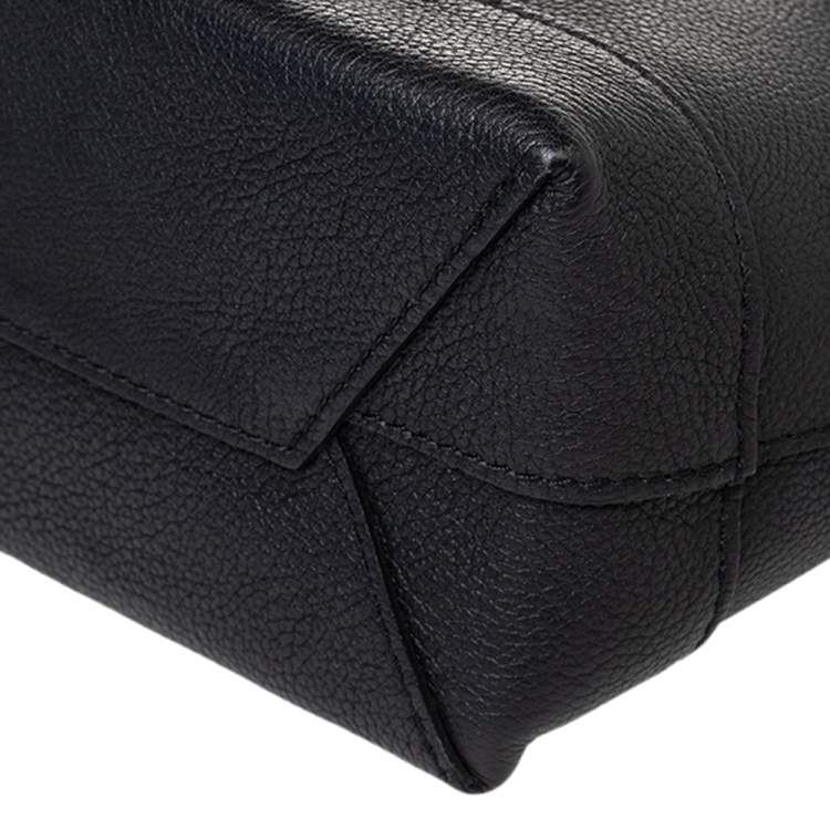 Pre Owned Louis Vuitton Black Leather Lockme Backpack Mini