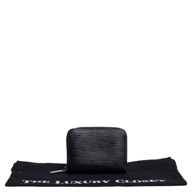 Pre Owned Louis Vuitton Black Epi Leather Zippy Coin Purse